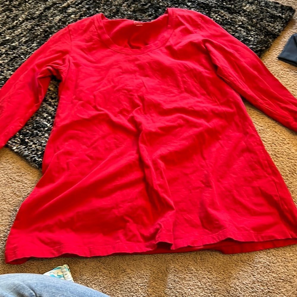 Flax medium red blouse‎